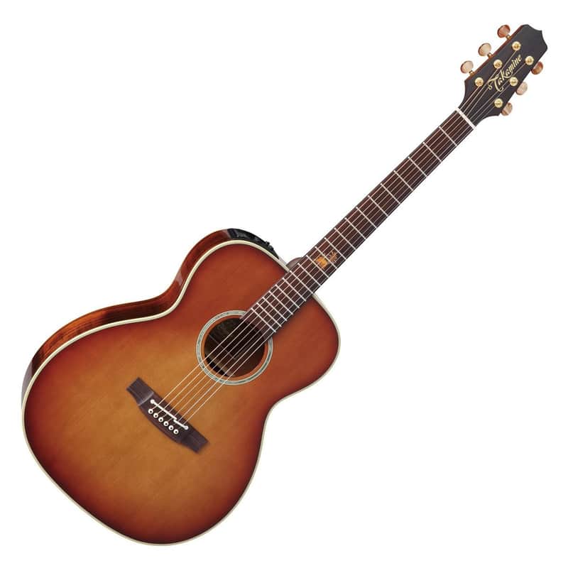 Takamine TF77-PT Legacy Series OM Acoustic/Electric Guitar Natural Gloss Sunburst image 1