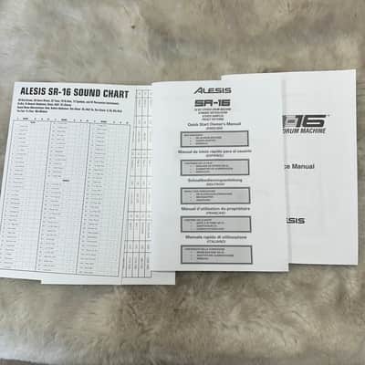 Used Alesis SR-16 Drum Machine w/2x Boss FS-5L Foot Controllers image 5