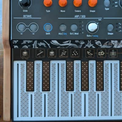 Arturia MicroFreak With Custom Cherry Wood Stand image 11