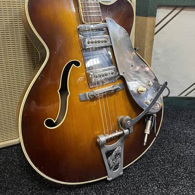 Hofner President Sunburst 1960 With Bigsby and Vintage Pickups image 10