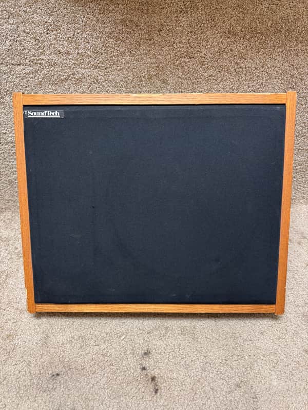 (A) SoundTech CX1 Wood Panel Wedge Monitor Speaker image 1