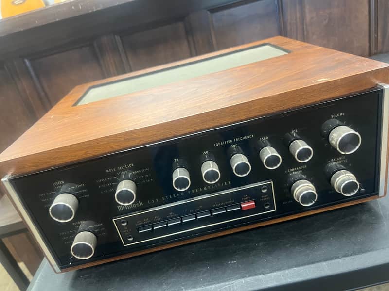 Mcintosh C-33 Preamp With Wood Case/Rack NICE! image 1