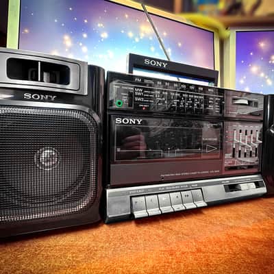 SONY CFS-1000S πRaReπ Vintage Stereo Cassette Boombox image 4