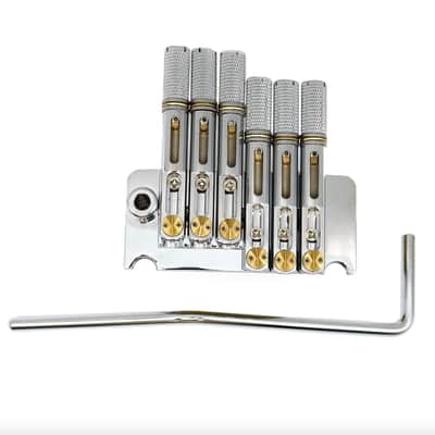 Chrome Fixed Headless Guitar Bridge Tremolo System image 5