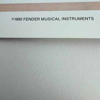Fender Vintage Series ’57 Stratocaster Instruction Manual – Brea, CA 1990 image 3