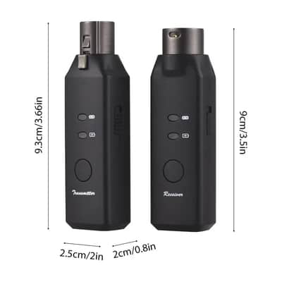 M-VAVE WP-7 Wireless Microphone System XLR Transmitter Receiver for Dynamic Microphones Dual-channel,price include the import duty to US buyer image 9