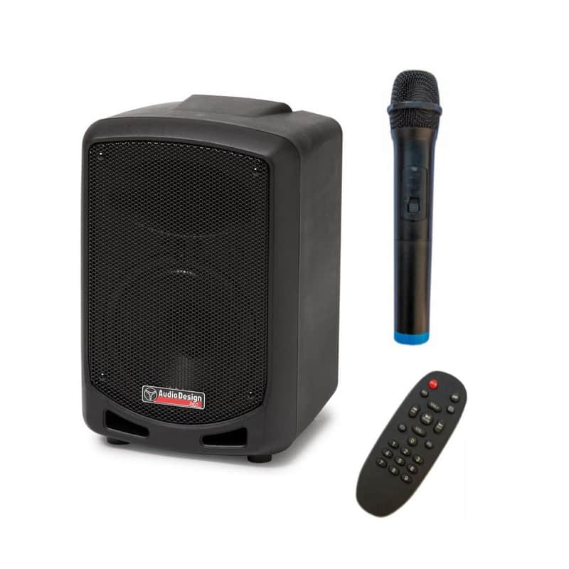 Audiodesign Pro PRO M1 7W/L - Cassa Attiva a Batteria con Radiomicrofono USB Bluetooth image 1