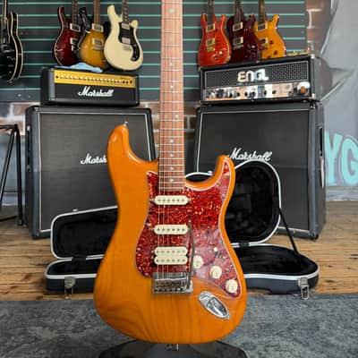 Fender American Deluxe Stratocaster HSS Amber 2006 Electric Guitar image 1