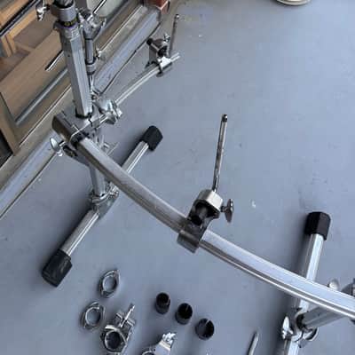 Yamaha HXR2CHLII Hexrack 2-leg Rack System with Cymbal Boom Arms, Clamps, side extensions, and many extras image 3