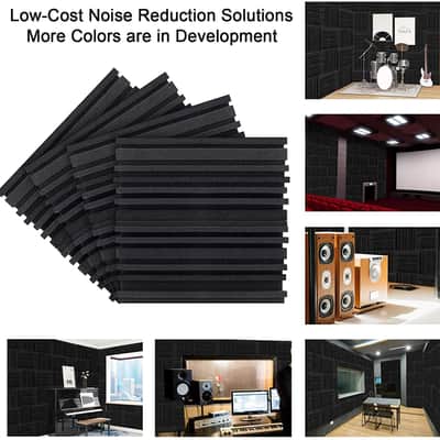 Acoustic Studio Absorption Foam Panel 12 Pack 2'' X 12'' X 12'' Broadband Sound Absorber image 3