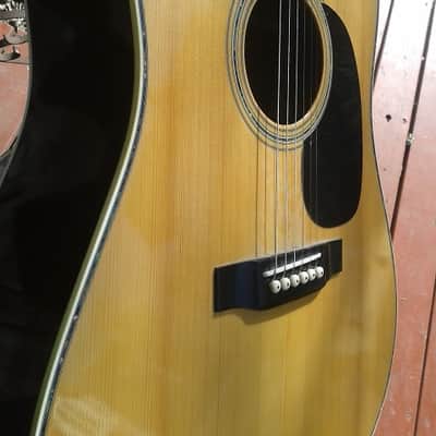 Rare ARIA W-20D Vintage MiJ Japan Acoustic Dreadnought Guitar image 13