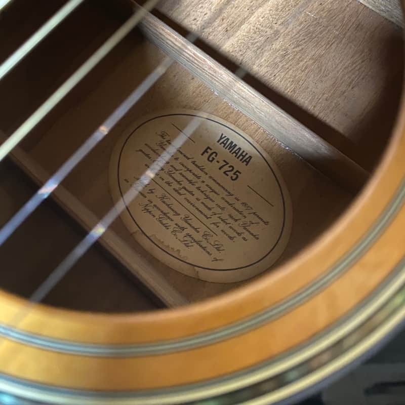 Yamaha FG-725 Late 1980s Acoustic Guitar -GrunSound-w845- | Reverb