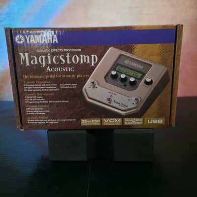 Yamaha MagicStomp Acoustic Stereo Multi-Effect Pedal 1990s - Tan/Silver image 1