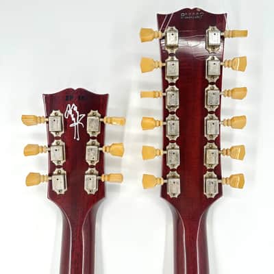 Gibson Custom Jimmy Page 1969 EDS-1275 Doubleneck Collector’s Edition Aged, Played & Signed - Cherry image 8
