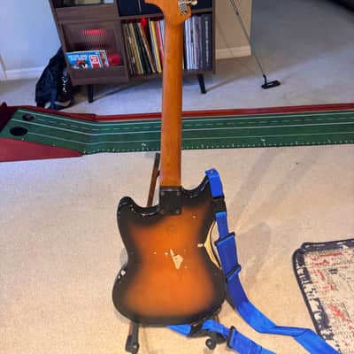 Squier by Fender Mustang Partscaster Sunburst image 4