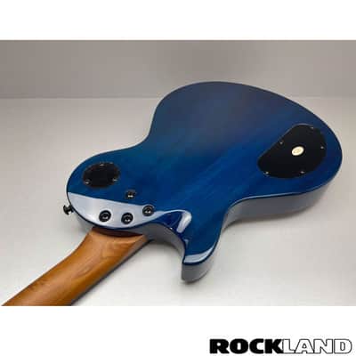 Schecter Solo II Standard Ocean Blue Burst Burl image 12