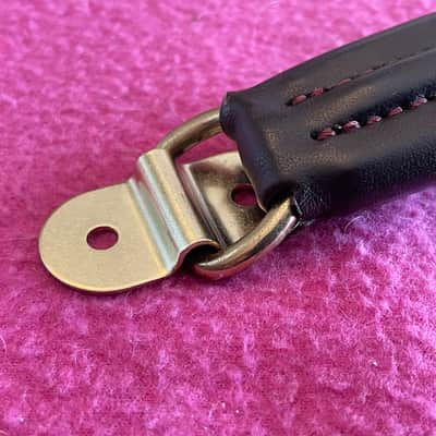 NOS leather guitar case handle for Hiscox Calton mark leaf skb gator crossrock image 5
