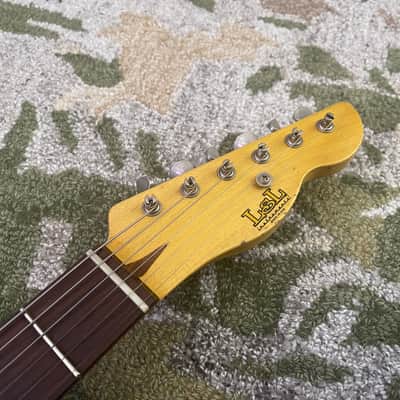 LSL T Bone Tele Masterbuilt By Chris Fleming Lake Arrowhead Blue image 5