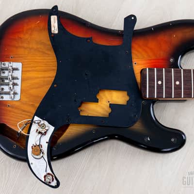 1978 Fender Precision Bass Sunburst Vintage Bass, 100% Original w/ Case image 19
