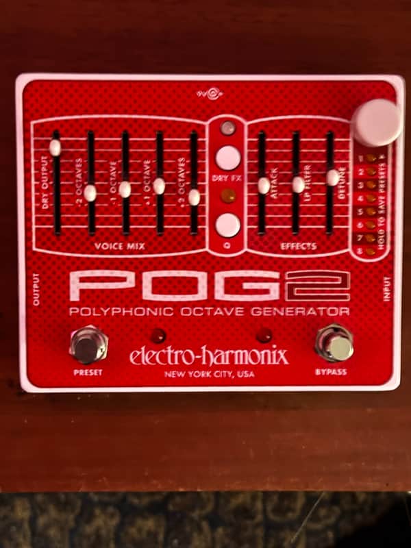 Electro-Harmonix POG2 Polyphonic Octave Generator 2009 - Present - Red / White image 1