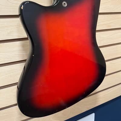 Harmony H17 Silhouette / Bobkat 1965 - Cherry Red Sunburst image 10