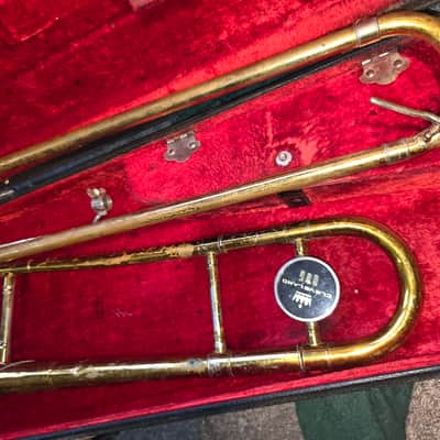 KING 605 Tenor Trombone, USA, w/ case&MP, Very Good Condition image 6