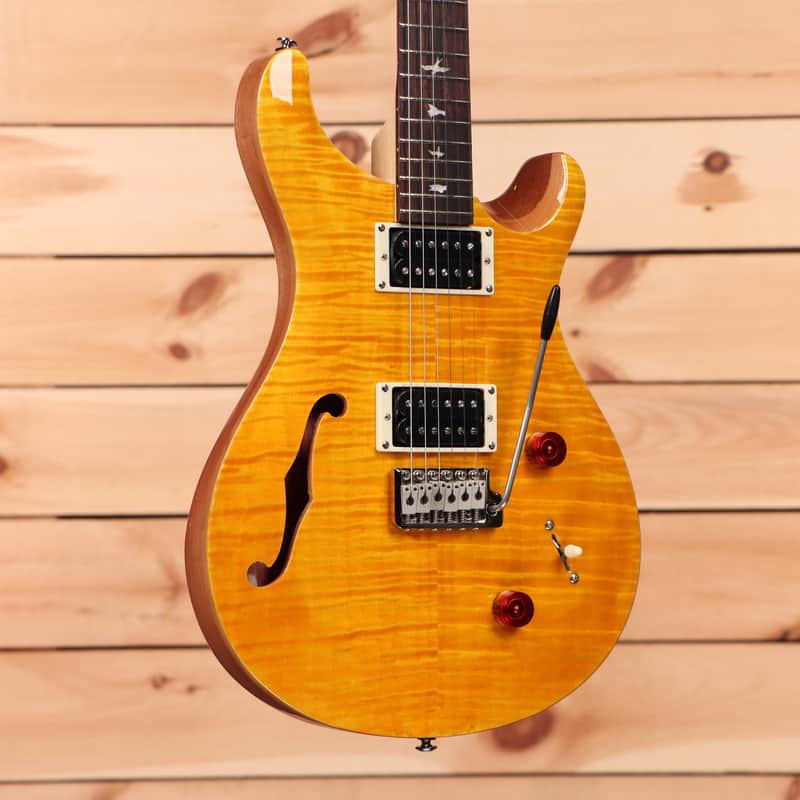 Paul Reed Smith SE Custom 22 Semi-Hollow - Santana Yellow - CTIE102356 image 1
