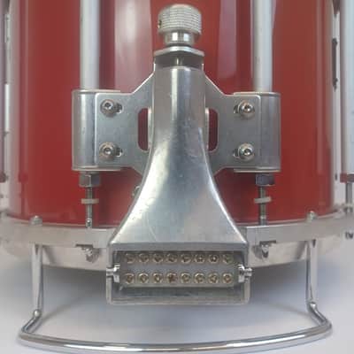Pearl 11x13" FFX Championship Maple Marching Snare Drum Red Free Floating 10-Lug image 7