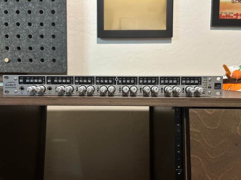Audient ASP880 8-Channel Microphone Preamplifier and A/D Converter 2010s Silver image 1