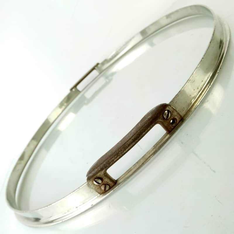 Slingerland 15"Snare Drum Single-Flange Bolt-Gate Resonant Rim/Hoop Nickel-Brass image 1