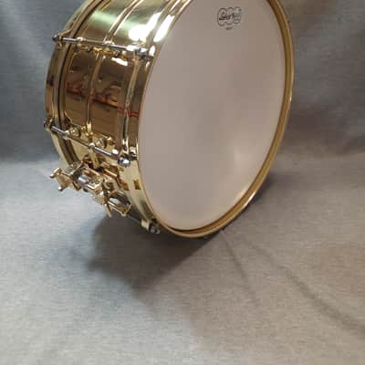 Ludwig Limited Edition Supraphonic "Brass Beauty" 6.5x14" Snare Drum with Brass Tube Lugs and P86 Millennium Strainer image 6
