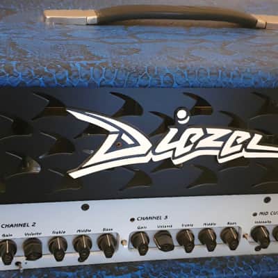 DIEZEL HERBERT 180w mk1 Amp Head *early s/n* re-tolxed in Snakeskin Blue (professionally by ZILLA cabs) image 2