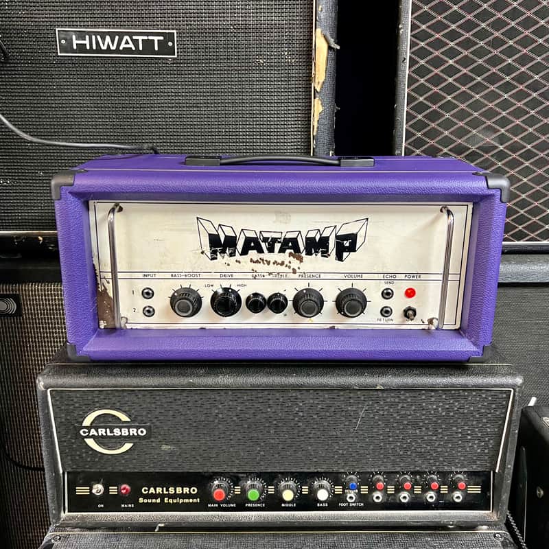Matamp GT-100 c 1970 - Purple original vintage UK England ormat orange white image 1