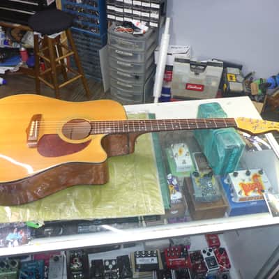 Fender Right Handed California Series San Miguel Acoustic : Leveled, Crowned & Dressed Frets '90-'92 - Natural image 7
