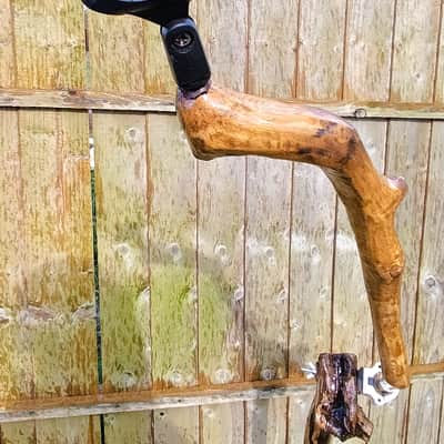 Hand Crafted, Forest Wood, (Possibly Enchanted) Microphone Stand image 6