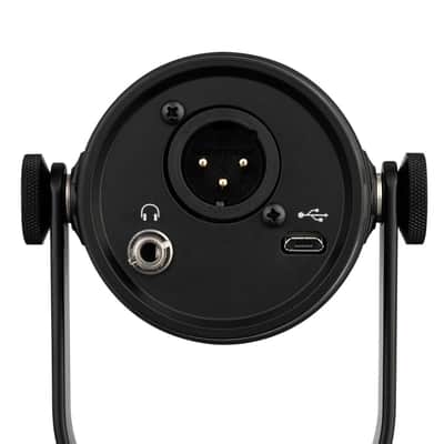 Shure Shure MV7 Dynamic Unidirectional Dual XLR/USB Podcasting Microphone, Black Bundle with H&A Telescoping Tabletop Microphone Stand, Microphone Cable, TAPH500 Pro Closed-Back Studio Headphones image 6