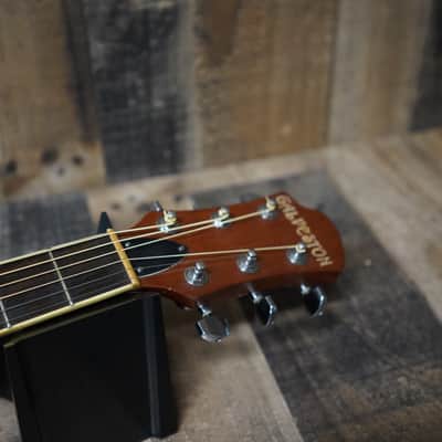 Galveston WOB-500BK Black Acoustic Electric Guitar Plastic Back | Needs Work | See Description | image 2