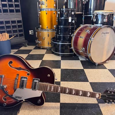 Gretsch G5420T Electromatic Hollow Body with Black Top Filter'Tron Pickups and Bigsby 2013 - 2016 Sunburst image 3
