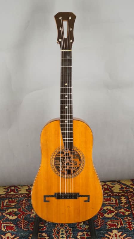 Baroque Deco Parlor Guitar 1920s - Natural image 1