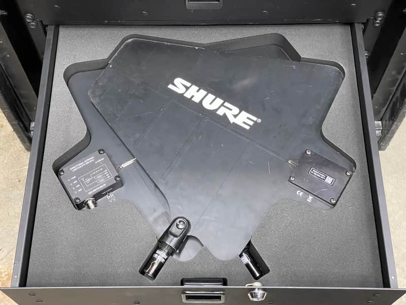 Custom Foam Insert for Rack Drawer fits 2 Shure UA874 UHF antennas image 1