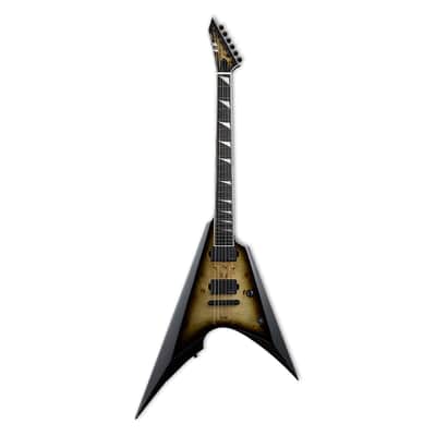 ESP E-II Arrow NT Electric Guitar - Burl Maple Nebula Black Burst - B-Stock image 2