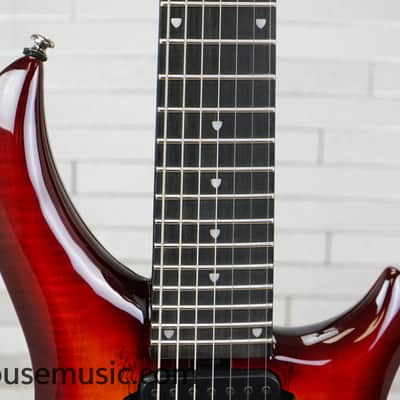 Sterling MAJ270X SM John Petrucci Signature - Blood Orange Burst image 3