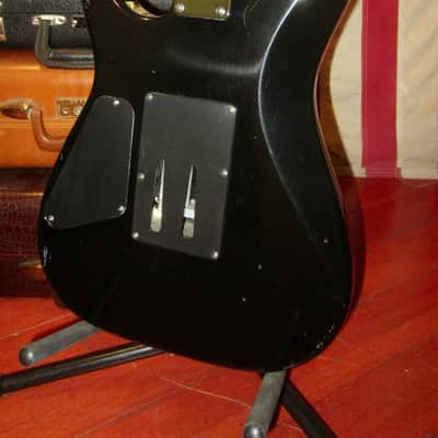 ~1987 Fernandes Super Strat w/ Reverse Headstock Black image 8