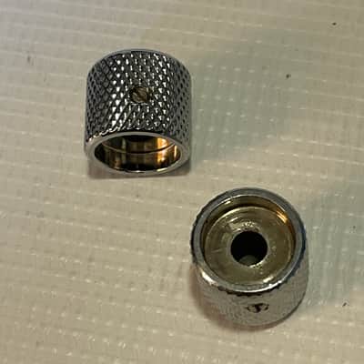 2000's Japan Jackson Dinky Guitar Chrome Dome Metal Volume Set Screw Knob Set image 3