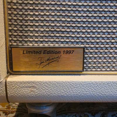 1997 Marshall Super Lead 100 Limited Edition Cream Stack One of Only 250 Produced • Jim Marshall Signature • Matching 4x12 • Near Mint image 9