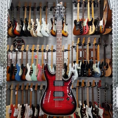 Schecter Diamond Series Damien Elite Crimson Red Burst image 2