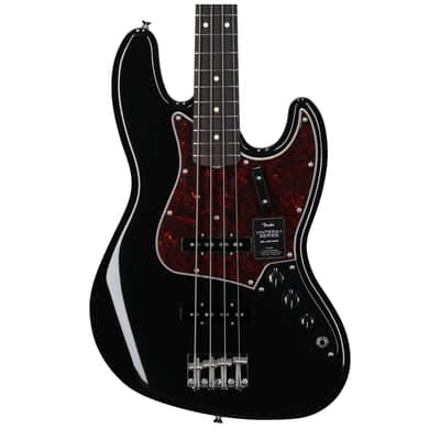 Fender Vintera II '60s Jazz Electric Bass, Rosewood Fingerboard (with Gig Bag), Black image 3