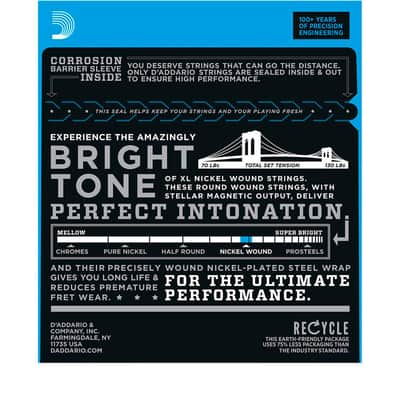 ESXL110 Nickel Wound Regular Light Double BallEnd 10-46 D'Addario image 2