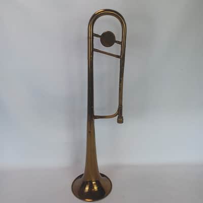 Gretsch Pathfinder Brass Trombone 40-50+Slider+Hard Shell Blue Fabric-Lined Case image 5
