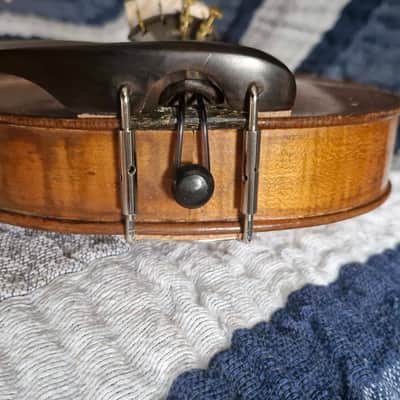 Eduard Soukup Louny handmade antique 3/4 Violin - brown varnish image 12
